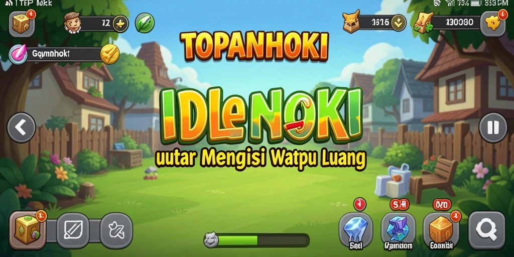 Screenshot gameplay TOPANHOKI yang menunjukkan aksi seru dalam game Idle.